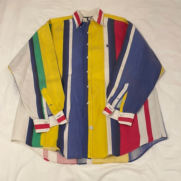 Ralph Lauren Other - 90’s Ralph Lauren Color Block Button Down Vintage
